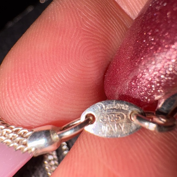 Sterling Silver Multi-chain W/ Rose gold Open Heart Pendant 18”-VALENTINES GIFT - Picture 6 of 9